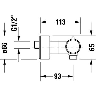 Amestecător termostatic de duș Duravit - Negru mat - Termostat de duș Amestecător termostatic de duș Duravit - Negru mat - Termostat de duș