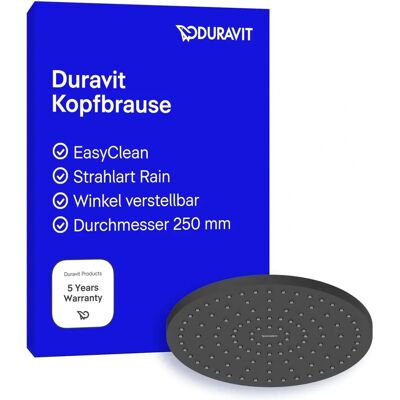 Cap de duș negru mat 250x250x58mm UV0662018046 Cap de duș negru mat 250x250x58mm UV0662018046