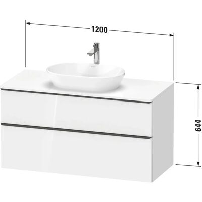 Duravit D-Neo Wandhängender Waschtischunterschrank - Taupe Matt - Rechteckig Duravit D-Neo Wandhängender Waschtischunterschrank - Taupe Matt - Rechteckig
