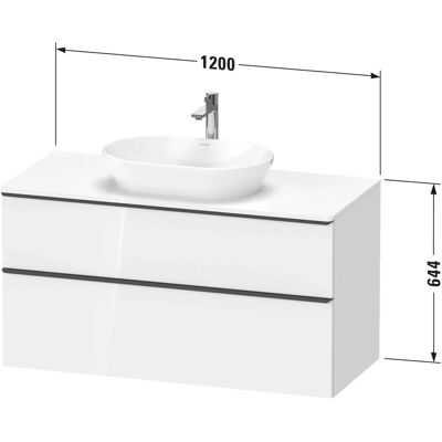 Duravit D-Neo Wandhängender Waschtischunterschrank - Geometrisches Design Duravit D-Neo Wandhängender Waschtischunterschrank - Geometrisches Design