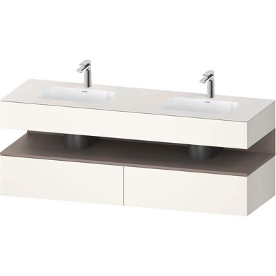 Duravit Qatego Basalt Matt Doppelwaschtisch - Waschbecken Duravit Qatego Basalt Matt Doppelwaschtisch - Waschbecken