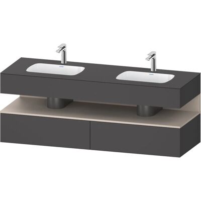 Duravit Qatego Einbauwaschtisch - Doppel, 1600x550mm, Taupe Matt Duravit Qatego Einbauwaschtisch - Doppel, 1600x550mm, Taupe Matt