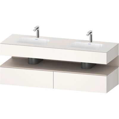 Duravit Qatego Taupe Matt Doppelwaschtisch - Waschbecken Duravit Qatego Taupe Matt Doppelwaschtisch - Waschbecken