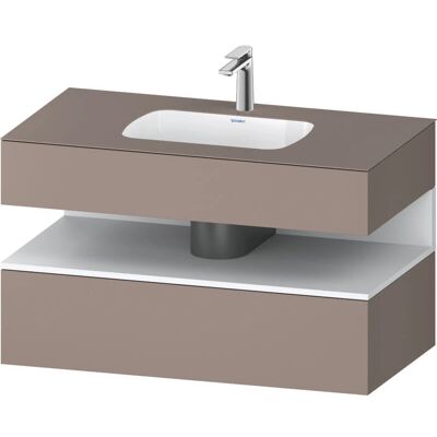 Duravit Basalt Matt 1000x550x600mm Wandwaschbecken mit Stauraum - QA4786018430010 Duravit Basalt Matt 1000x550x600mm Wandwaschbecken mit Stauraum - QA4786018430010