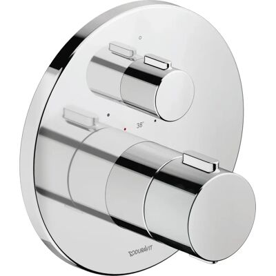 Duravit Thermostatarmatur - Thermostat Unterputz, 1 Verbraucher, Chrom Hochglanz Duravit Thermostatarmatur - Thermostat Unterputz, 1 Verbraucher, Chrom Hochglanz