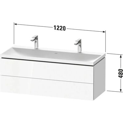 Duravit L-Cube c-shaped Möbelset mit Waschtisch, wandhängend, Taupe Duravit L-Cube c-shaped Möbelset mit Waschtisch, wandhängend, Taupe