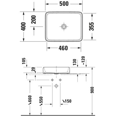 Duravit Qatego Hochglanz Waschbecken - Waschbecken Duravit Qatego Hochglanz Waschbecken - Waschbecken