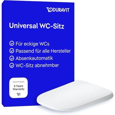 Sedile WC Duravit Univavo - Automatico, rimovibile, cerniere in acciaio inox Sedile WC Duravit Univavo - Automatico, rimovibile, cerniere in acciaio inox