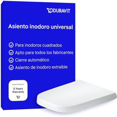 Sedile WC Duravit Univavo - Chiusura Automatica Morbida, Bianco Sedile WC Duravit Univavo - Chiusura Automatica Morbida, Bianco