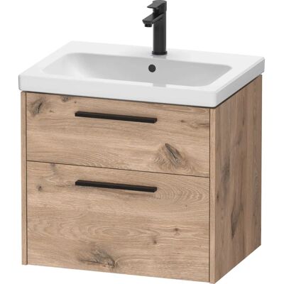Duravit D-Code Wandhängender Waschtischunterschrank - Diamantschwarz Duravit D-Code Wandhängender Waschtischunterschrank - Diamantschwarz
