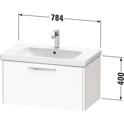 Duravit D-Code Waschtischunterschrank - Blassgrün Matt - 784x400x460 mm - Waschtischmöbel Duravit D-Code Waschtischunterschrank - Blassgrün Matt - 784x400x460 mm - Waschtischmöbel
