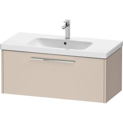 Duravit D-Code Waschtischunterschrank - Taupe Matt - Chromgriff - Wandhängend Duravit D-Code Waschtischunterschrank - Taupe Matt - Chromgriff - Wandhängend