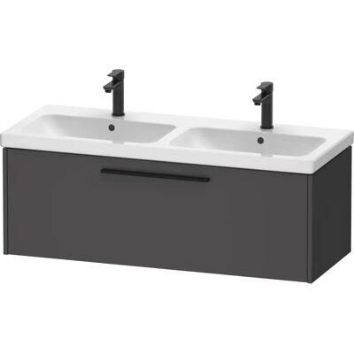 Duravit D-Code Doppel-Waschtischunterschrank - Graphit Matt, 1184x400x460 mm Duravit D-Code Doppel-Waschtischunterschrank - Graphit Matt, 1184x400x460 mm