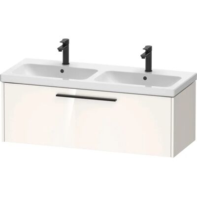 Duravit D-Code Doppel-Waschtischunterschrank - Diamantschwarz, Hochglanz Weiß, Wandhängend - Badezimmermöbel Duravit D-Code Doppel-Waschtischunterschrank - Diamantschwarz, Hochglanz Weiß, Wandhängend - Badezimmermöbel