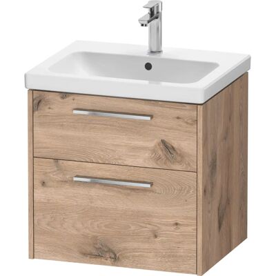 Duravit D-Code Wandhängender Waschtischunterschrank - 2 Schubkästen, Chromgriff, Eiche Marmor 584x555x460mm Duravit D-Code Wandhängender Waschtischunterschrank - 2 Schubkästen, Chromgriff, Eiche Marmor 584x555x460mm