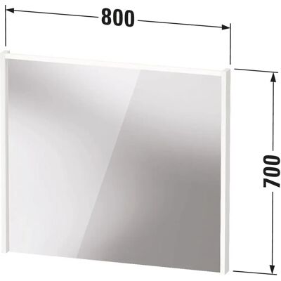 Duravit D-Code LED Spiegel - 800x700mm - Wandhängend Duravit D-Code LED Spiegel - 800x700mm - Wandhängend