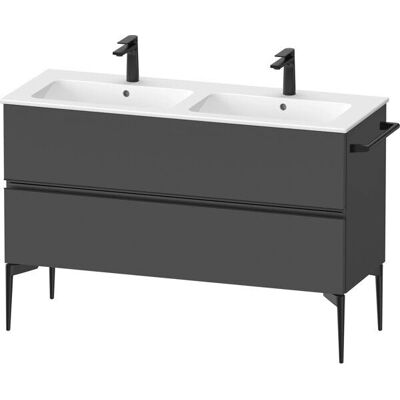 Duravit Sivida - 2 Schubladen Wand-/Bodenmontage - Schwarz Duravit Sivida - 2 Schubladen Wand-/Bodenmontage - Schwarz