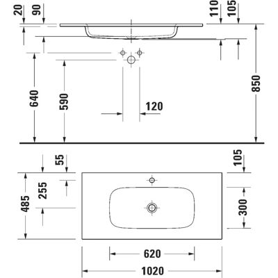 Duravit Sivida Möbelwaschtisch - Washbasin Duravit Sivida Möbelwaschtisch - Washbasin