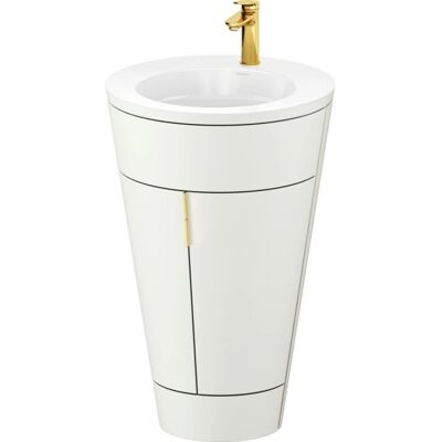 Duravit Starck 1 Nordic Weiß Seidenmatt Waschtisch-Set - Waschtisch Duravit Starck 1 Nordic Weiß Seidenmatt Waschtisch-Set - Waschtisch