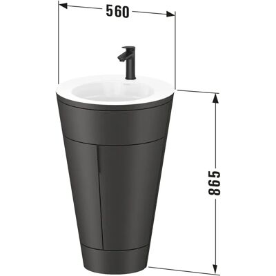Duravit Starck 1 c-bonded Set S19513O70580010 - Waschtisch-Set Duravit Starck 1 c-bonded Set S19513O70580010 - Waschtisch-Set