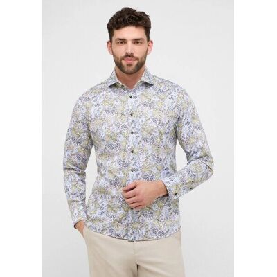 Eterna Modern Fit Herren Grün Twill Langarmhemd Eterna Modern Fit Herren Grün Twill Langarmhemd