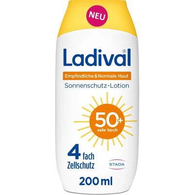 Ladival Empfindliche & Normale Haut Lotion LSF 50+ - Sonnenschutz Ladival Empfindliche & Normale Haut Lotion LSF 50+ - Sonnenschutz