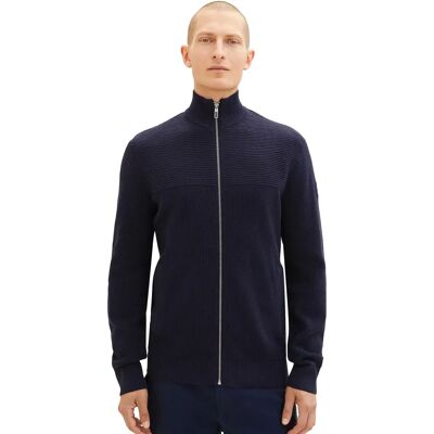 Tom Tailor 1038317 Veste en tricot de coton Bleu S - Veste Tom Tailor 1038317 Veste en tricot de coton Bleu S - Veste