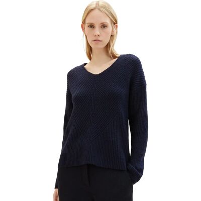 TOM TAILOR Sky Captain Blue L Pull décontracté TOM TAILOR Sky Captain Blue L Pull décontracté