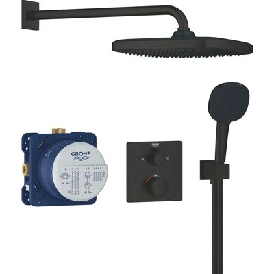 Sistem de duș cu termostat Grohe Precision - Negru Sistem de duș cu termostat Grohe Precision - Negru