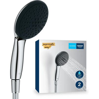Grohe Vitalio Start 110 Ensemble de Douchette à Main - 2 Modes, Water Saving Plus, Chrome - Publicité Grohe Vitalio Start 110 Ensemble de Douchette à Main - 2 Modes, Water Saving Plus, Chrome - Publicité