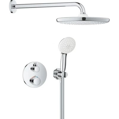 Grohe Modell 1039960000 Rund Thermostat-Duschsystem - Duschanlage Grohe Modell 1039960000 Rund Thermostat-Duschsystem - Duschanlage