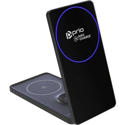 MAG - Prio 3 in 1 - Noir - 15W - Wireless Charger - Publicité MAG - Prio 3 in 1 - Noir - 15W - Wireless Charger - Publicité