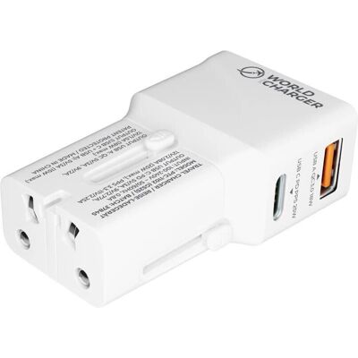 prio Reiseadapter 25W USB C + QC 3.0 - Reise Ladegerät prio Reiseadapter 25W USB C + QC 3.0 - Reise Ladegerät