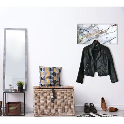 QUEENCE Marmor Gold Wandgarderobe 60cm - Garderobenleiste QUEENCE Marmor Gold Wandgarderobe 60cm - Garderobenleiste