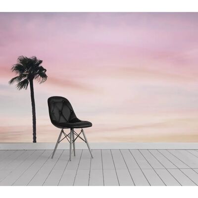 QUEENCE - Rosa Himmel - Rosa - Vinyl - Wallpaper QUEENCE - Rosa Himmel - Rosa - Vinyl - Wallpaper