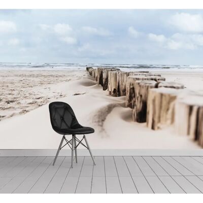 QUEENCE - Sylt - beige natur - Vinyl - Wallpaper QUEENCE - Sylt - beige natur - Vinyl - Wallpaper