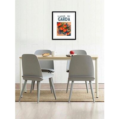 QUEENCE Elay Gerahmtes Wandbild - 50x70cm, Orange, Hochformat QUEENCE Elay Gerahmtes Wandbild - 50x70cm, Orange, Hochformat