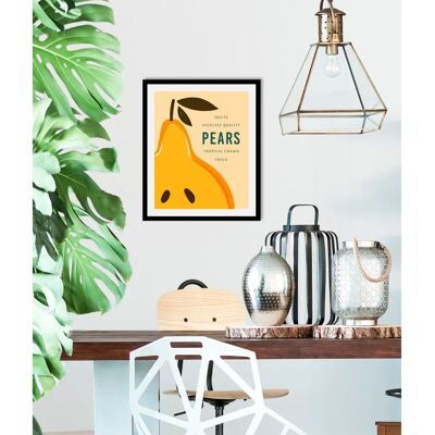 QUEENCE - Pears Bilder - Gelb - 40x50 - Art Print QUEENCE - Pears Bilder - Gelb - 40x50 - Art Print