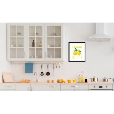 QUEENCE Zitronen Wandbild - 50x70cm Hochformat Dekoration QUEENCE Zitronen Wandbild - 50x70cm Hochformat Dekoration