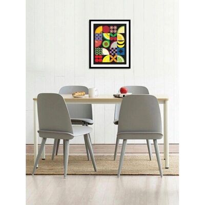 QUEENCE Fibi Wandbild - 50x70cm, Hochformat, Holzrahmen QUEENCE Fibi Wandbild - 50x70cm, Hochformat, Holzrahmen