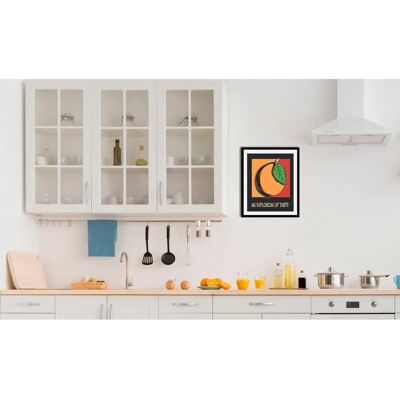 QUEENCE - Taste Bilder - 40x50 cm - Gerahmt - Wandbild QUEENCE - Taste Bilder - 40x50 cm - Gerahmt - Wandbild