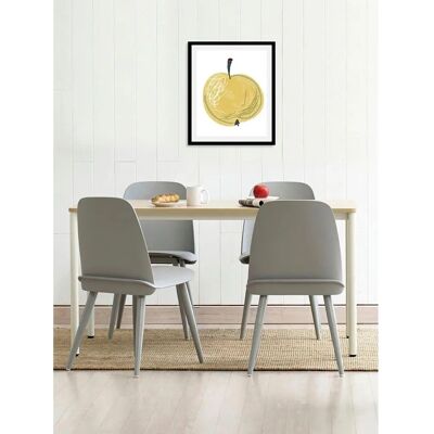 QUEENCE Fruit Art Wandbild - 50x70 cm, gelb gerahmt QUEENCE Fruit Art Wandbild - 50x70 cm, gelb gerahmt