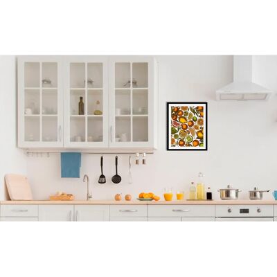 QUEENCE - Farah - 40x50 cm - bunt - Wandbild gerahmt QUEENCE - Farah - 40x50 cm - bunt - Wandbild gerahmt