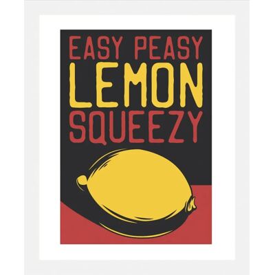 QUEENCE - Easy Peasy - 40 cm x 50 cm - Mehrfarbig - Gerahmte Wandkunst QUEENCE - Easy Peasy - 40 cm x 50 cm - Mehrfarbig - Gerahmte Wandkunst