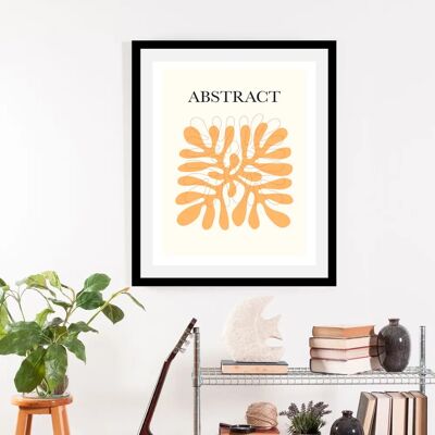 QUEENCE Abstract - 40x50 cm - orange/beige - Gerahmt - Wandbild QUEENCE Abstract - 40x50 cm - orange/beige - Gerahmt - Wandbild