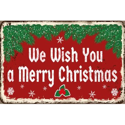 QUEENCE - We Wish You a Merry Christmas - 45 cm x 30 cm QUEENCE - We Wish You a Merry Christmas - 45 cm x 30 cm