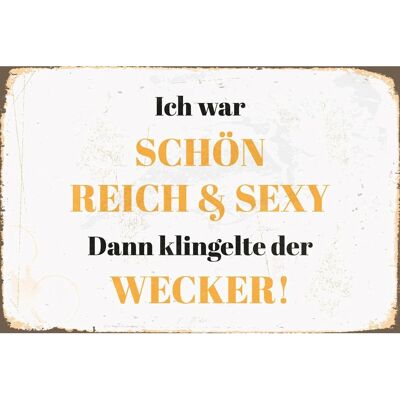 QUEENCE - Reich, Schön & Sexy - Gelb - Metal wall art QUEENCE - Reich, Schön & Sexy - Gelb - Metal wall art