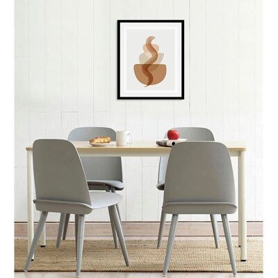 QUEENCE - Stacked - Braun - 40x50 cm - Wandkunst QUEENCE - Stacked - Braun - 40x50 cm - Wandkunst