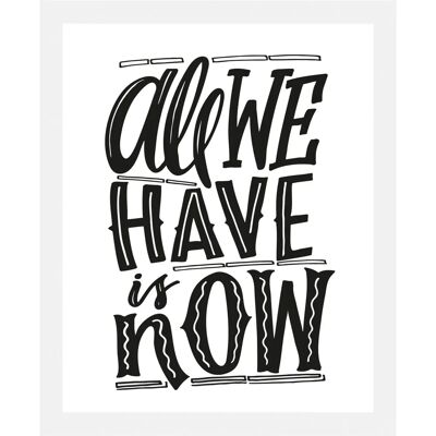 QUEENCE - Now - 30x40 cm - schwarz - Wall art QUEENCE - Now - 30x40 cm - schwarz - Wall art