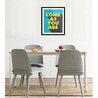 QUEENCE - Come as you are - 30x40 cm - Gelb - Wandbild QUEENCE - Come as you are - 30x40 cm - Gelb - Wandbild